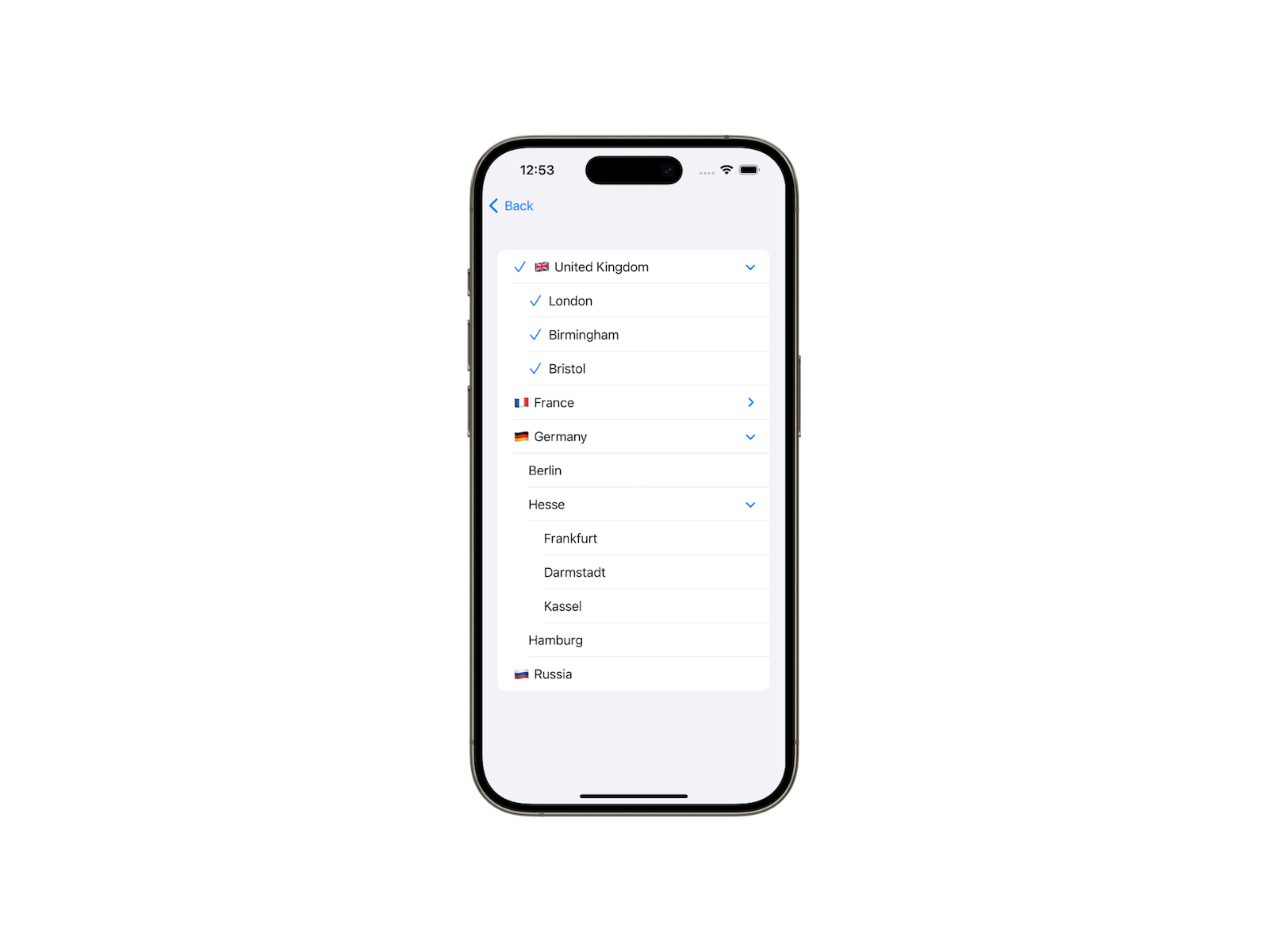 TreeMultiPicker example